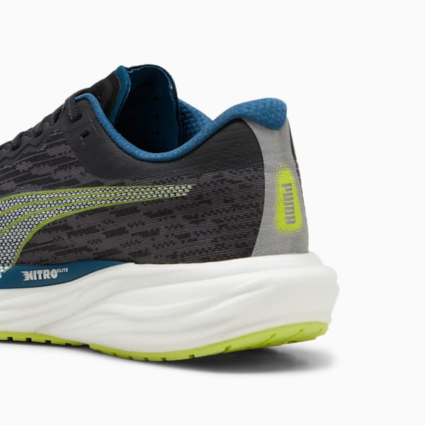Deviate NITRO™ 2 Men's Running Shoes, PUMA Black-Ocean Tropic-Lime Pow, large-ZAF