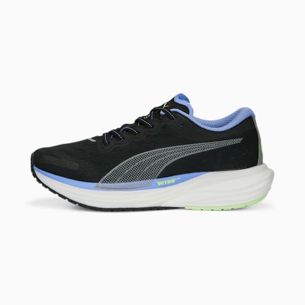 Zapatillas de running para mujer Deviate NITRO 2, PUMA Black-Elektro Purple, large-ARG