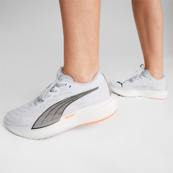Zapatillas de running para mujer Deviate NITRO 2, Silver Mist-PUMA Black-Neon Citrus, large-ARG