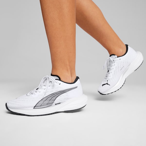 Zapatillas de running para mujer Deviate NITRO 2, PUMA White-PUMA Black-PUMA Silver, large-ARG