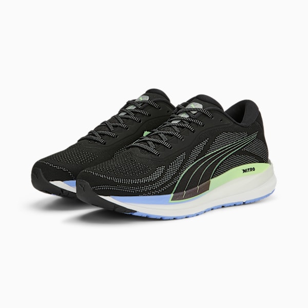 Zapatillas de running para hombre Magnify NITRO, PUMA Black-Elektro Purple-Fizzy Lime, large-ARG