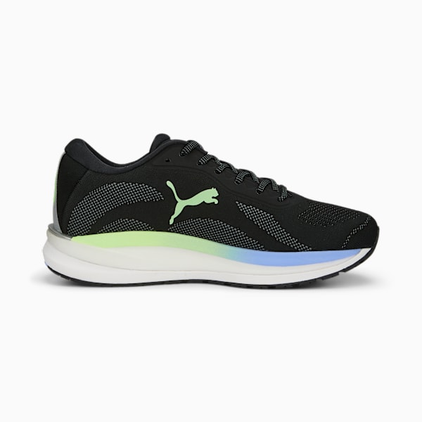 Zapatillas de running para hombre Magnify NITRO, PUMA Black-Elektro Purple-Fizzy Lime, large-ARG