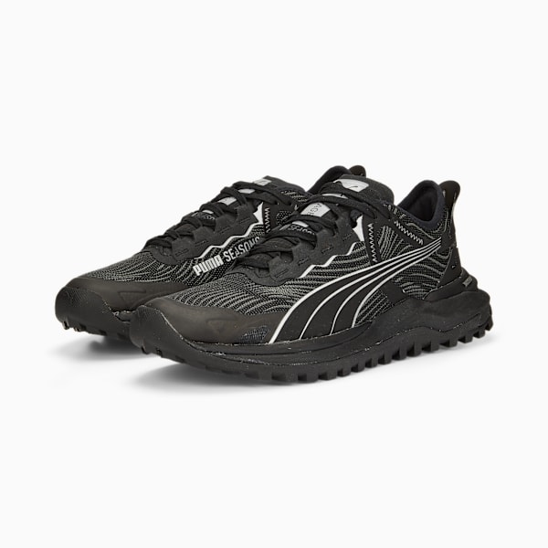 Tenis para correr Voyage NITRO 2 para hombre, Puma Black-Metallic Silver, large-MEX
