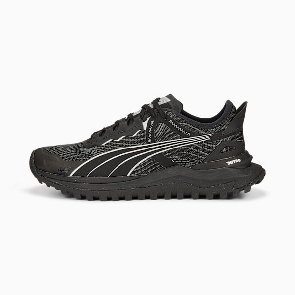 Tenis para correr Voyage NITRO 2 para hombre, Puma Black-Metallic Silver, large-MEX