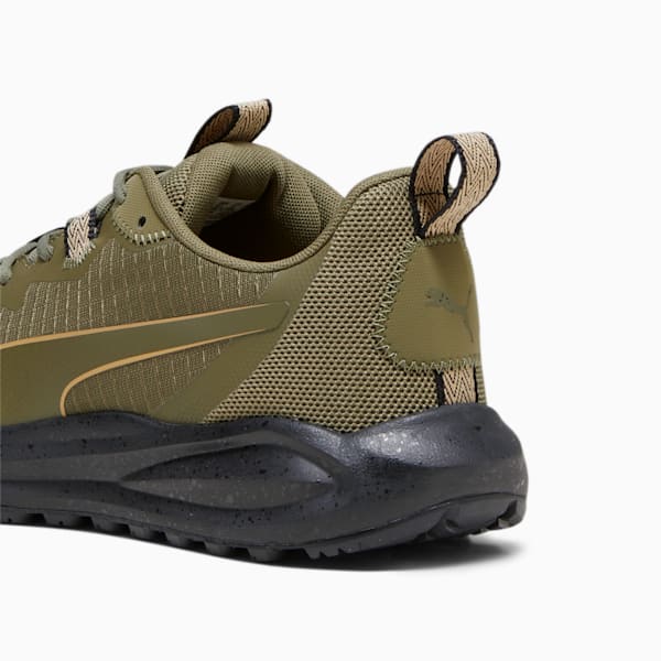 Twitch Runner Trail Shoes, PUMA Olive-PUMA Black, large-ZAF