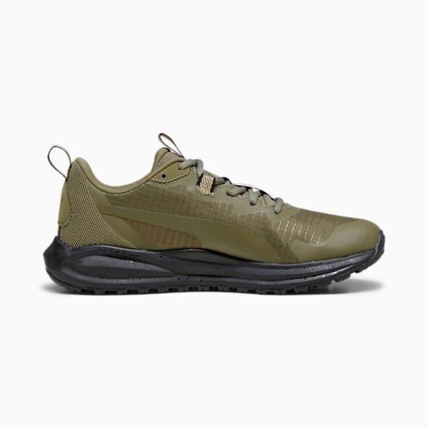 Twitch Runner Trail Shoes, PUMA Olive-PUMA Black, large-ZAF