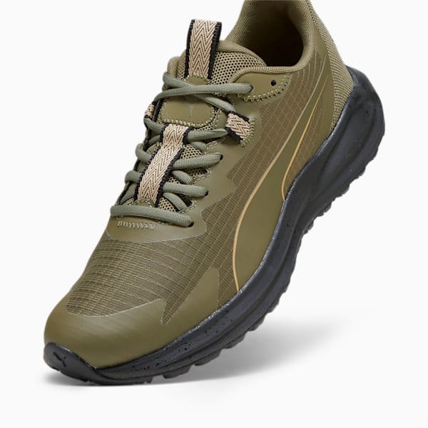 Twitch Runner Trail Shoes, PUMA Olive-PUMA Black, large-ZAF