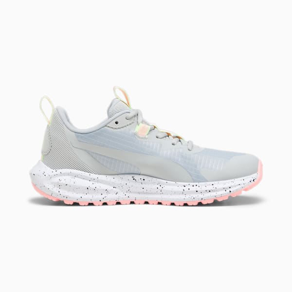 Twitch Runner Trail Shoes, Ash Gray-Koral Ice, large-ZAF