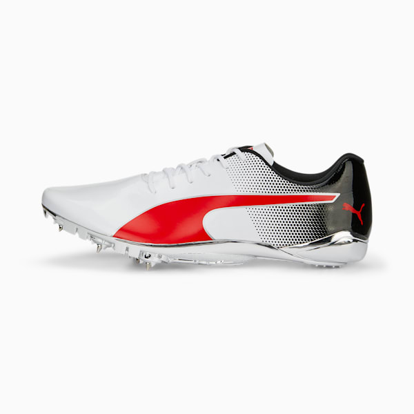 evoSPEED Electric 13 Track and Field Shoes, PUMA White-PUMA Black-PUMA Red, large-ZAF