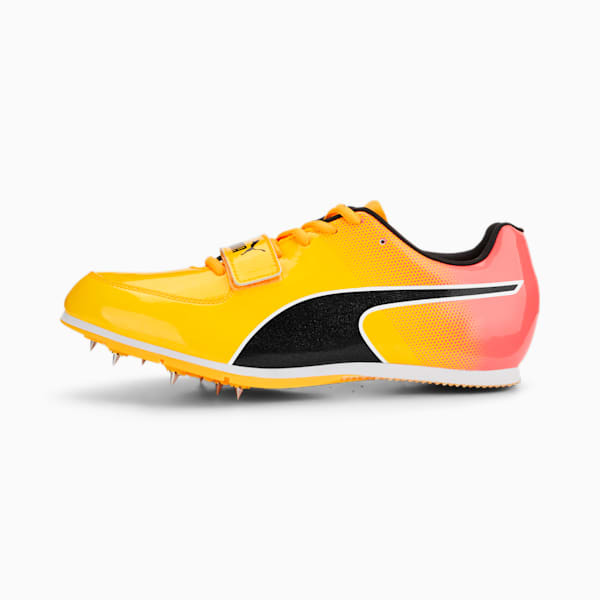 evoSPEED Long Jump 10 Track and Field Shoes, Sun Stream-Sunset Glow-Puma Black, large-ZAF