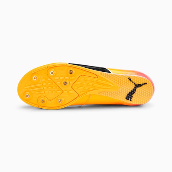 evoSPEED Long Jump 10 Track and Field Shoes, Sun Stream-Sunset Glow-Puma Black, large-ZAF