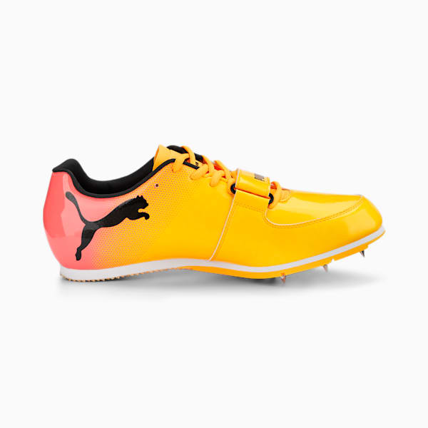 evoSPEED Long Jump 10 Track and Field Shoes, Sun Stream-Sunset Glow-Puma Black, large-ZAF