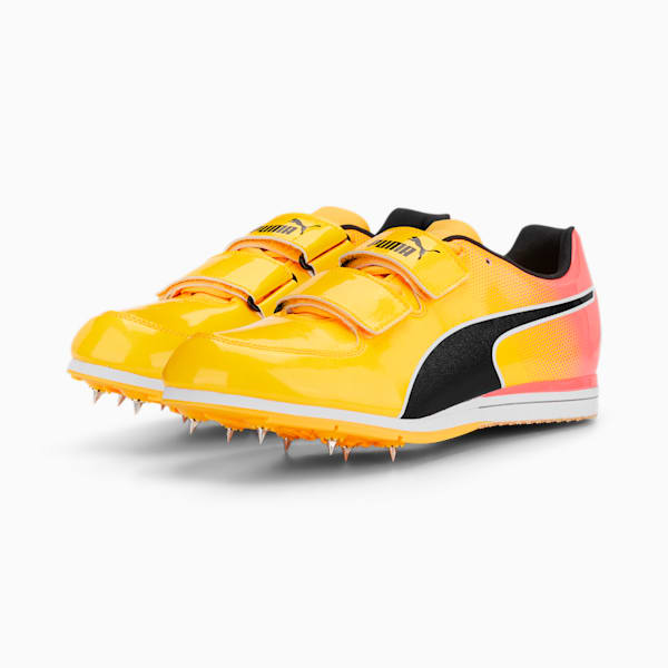 evoSPEED Triple Jump 10 Track and Field Shoes, Sun Stream-Sunset Glow-Puma Black, large-ZAF