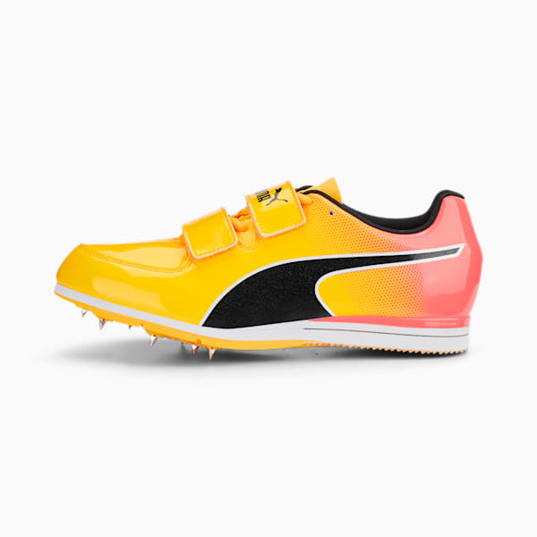 evoSPEED Triple Jump 10 Track and Field Shoes, Sun Stream-Sunset Glow-Puma Black, large-ZAF