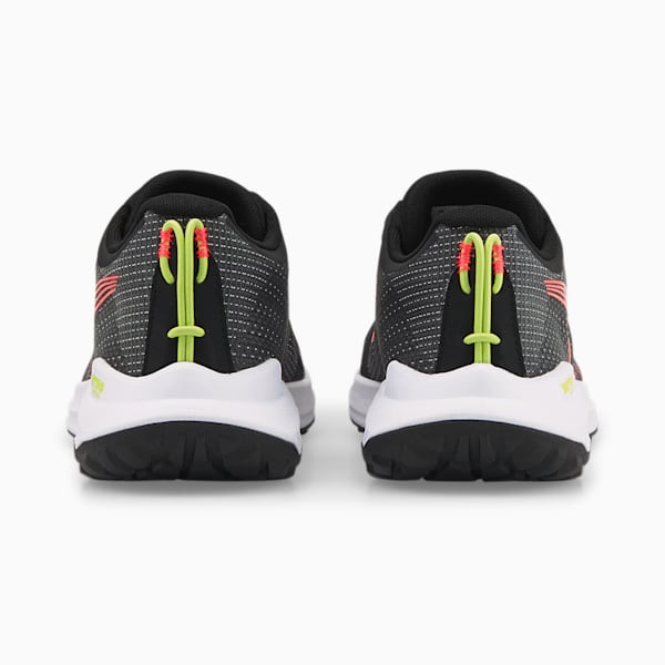 Fast-Trac NITRO™ Women's Trail Running Shoes, Puma Black-Sunset Glow-Light Lime, large-ZAF
