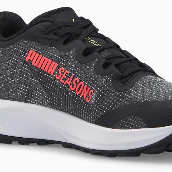 Fast-Trac NITRO™ Women's Trail Running Shoes, Puma Black-Sunset Glow-Light Lime, large-ZAF