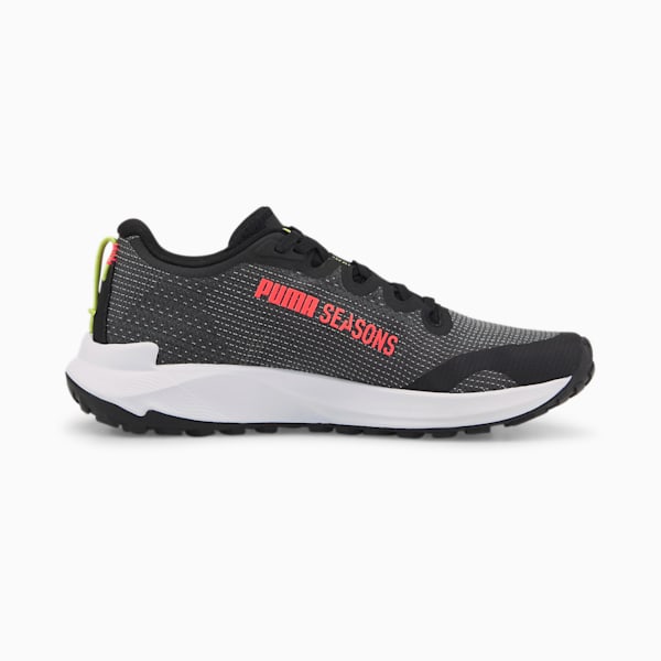 Fast-Trac NITRO™ Women's Trail Running Shoes, Puma Black-Sunset Glow-Light Lime, large-ZAF