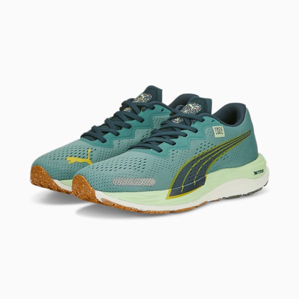 Zapatillas de running para mujer PUMA x FIRST MILE Velocity NITRO 2, Adriatic-Dark Night-Fresh Pear, large-ARG