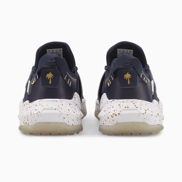 PUMA x Palm Tree Crew One Sport Golf Shoes, Navy Blazer-Puma Team Gold, large-ZAF