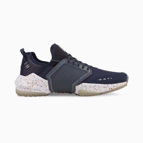 PUMA x Palm Tree Crew One Sport Golf Shoes, Navy Blazer-Puma Team Gold, large-ZAF