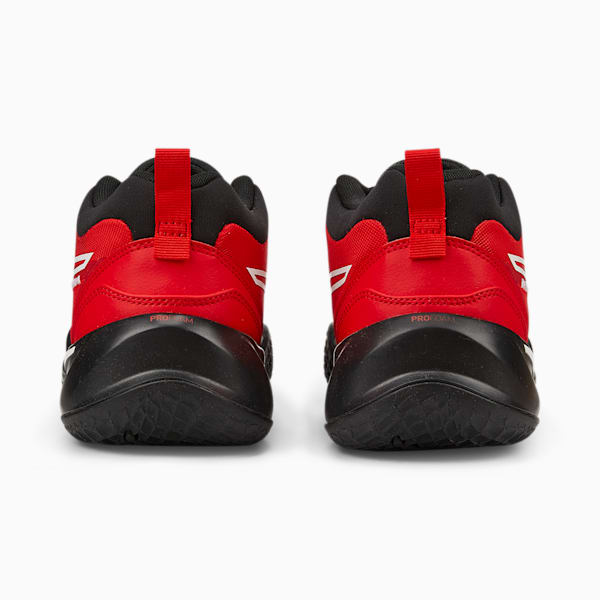Playmaker Pro Basketball Shoes, High Risk Red-Jet Black, large-ZAF