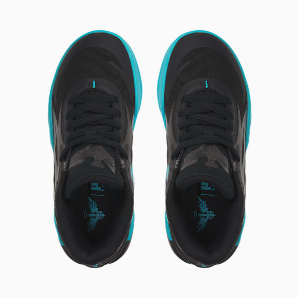 Tenis de basketball juveniles MB.02, Puma Black-Blue Atoll, large-MEX