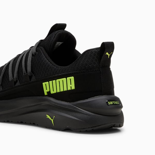 Tenis para correr Hombre Softride One4all, PUMA Black-Lime Pow-Cool Dark Gray, large-MEX