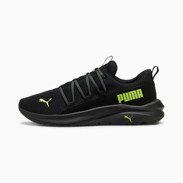 Tenis para correr Hombre Softride One4all, PUMA Black-Lime Pow-Cool Dark Gray, large-MEX
