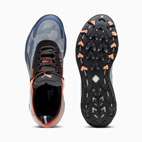 Voyage NITRO™ 3 Men's Trail Running Shoes, Inky Blue-PUMA Black-Neon Sun, large-ZAF