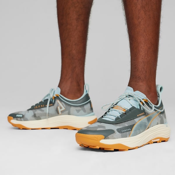 Voyage NITRO™ 3 Men's Trail Running Shoes, Mineral Gray-Turquoise Surf-Ginger Tea, large-ZAF
