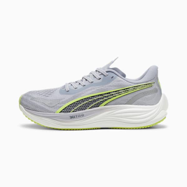 Zapatillas de running para hombre Velocity NITRO™ 3, Gray Fog-Lime Pow-PUMA Black, large-ARG
