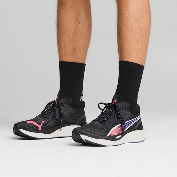 Zapatillas de running para hombre Velocity NITRO™ 3, PUMA Black-Sunset Glow-Lapis Lazuli, large-ARG