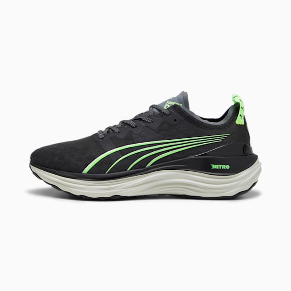 Zapatillas de running para hombre ForeverRun NITRO, PUMA Black-Cool Dark Gray-Speed Green, large-ARG