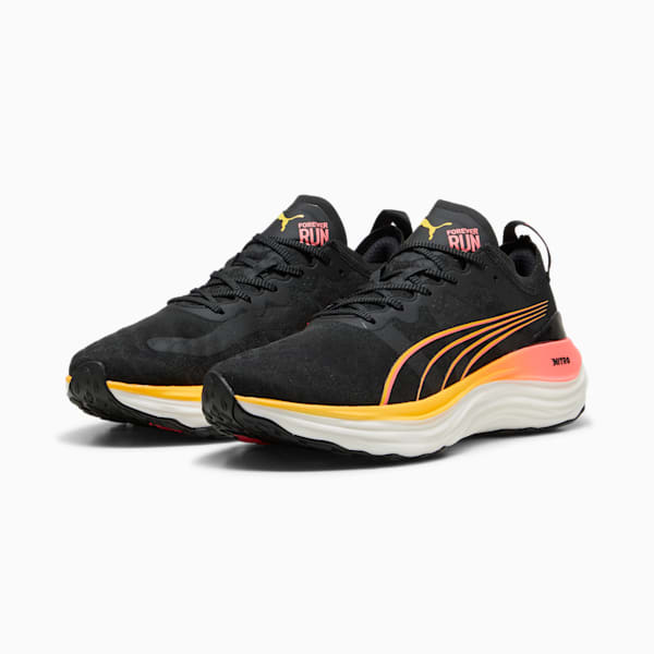 Zapatillas de running para hombre ForeverRun NITRO, PUMA Black-Sun Stream-Sunset Glow, large-ARG