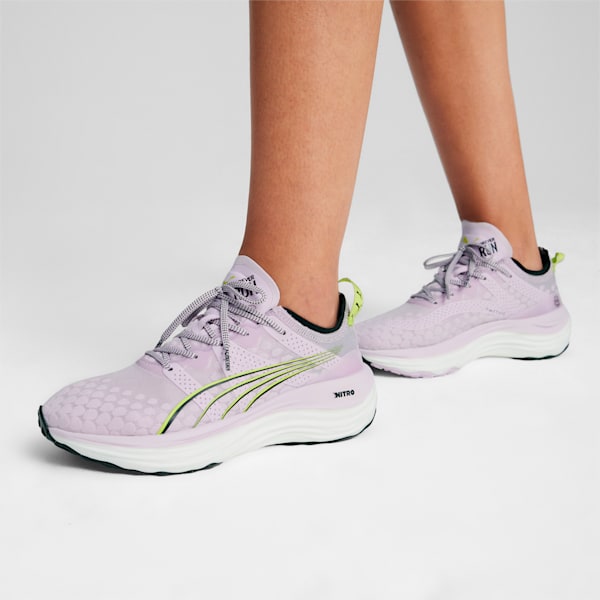 Zapatillas de running para mujer ForeverRun NITRO, Grape Mist-PUMA Black-Lime Pow, large-ARG