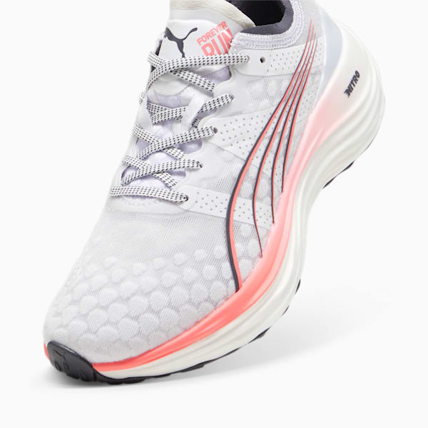 Zapatillas de running para mujer ForeverRun NITRO, PUMA White-Sunset Glow-Galactic Gray, large-ARG