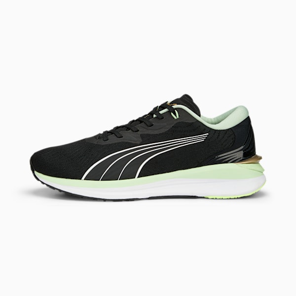 Electrify NITRO 2 Run 75 Running Shoes Men, PUMA Black-Light Mint-PUMA Gold, large-MEX