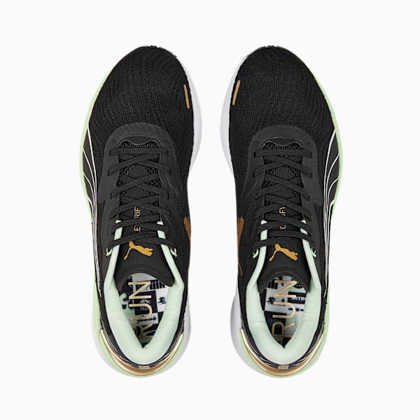 Electrify NITRO 2 Run 75 Running Shoes Men, PUMA Black-Light Mint-PUMA Gold, large-MEX