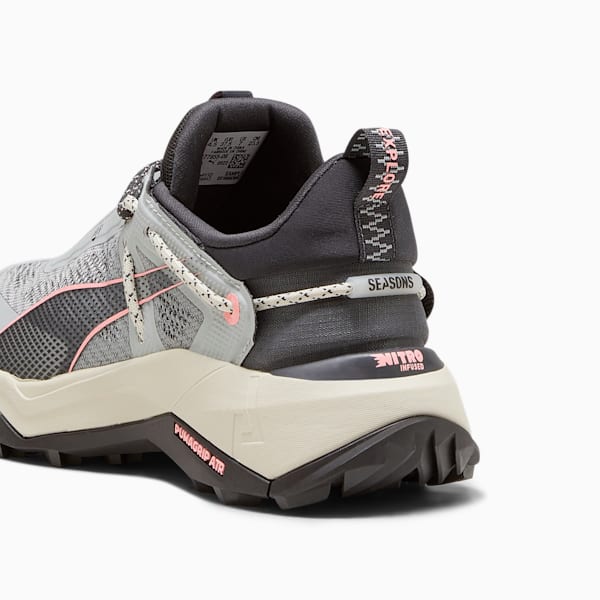 Explore NITRO™ Women's Hiking Shoes, Ash Gray-Alpine Snow-Koral Ice, large-ZAF