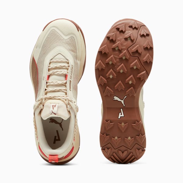 Explore NITRO™ Women's Hiking Shoes, Sugared Almond-Brown Mushroom-Active Red, large-ZAF