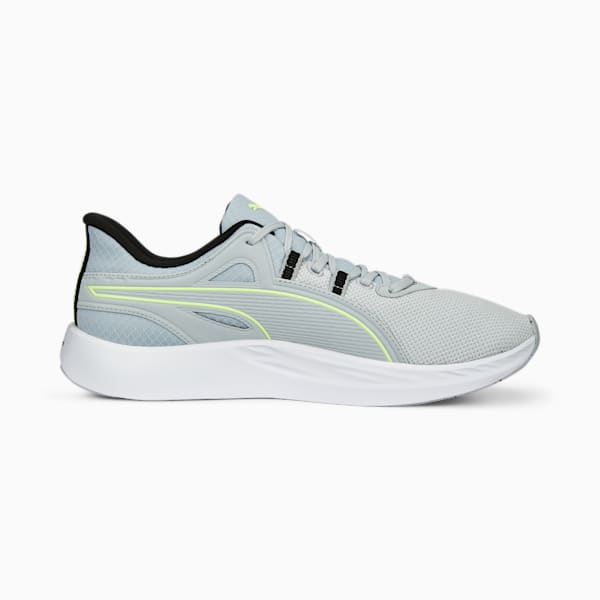 Better Foam Legacy Running Shoes, Platinum Gray-PUMA Black-Fast Yellow, large-ZAF