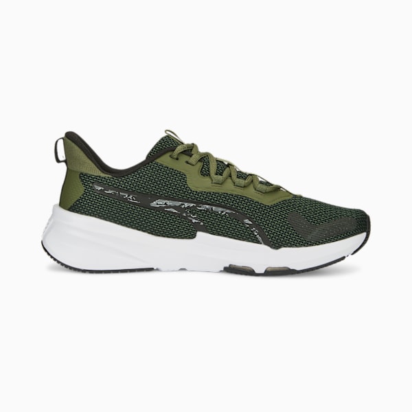 Tenis de training para hombre PWRFrame TR 2 Tiger Camo, Green Moss-PUMA Black, large-MEX