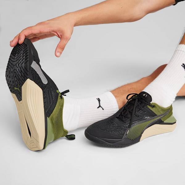 Fuse 3.0 Men's Training Shoes, PUMA Black-Cool Dark Gray-Olive Green-Putty, large-ZAF
