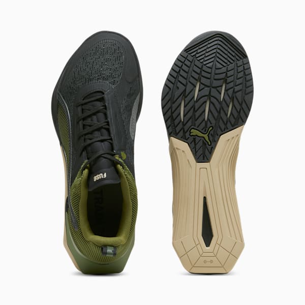 Zapatillas Training para hombre Fuse 3.0, PUMA Black-Cool Dark Gray-Olive Green-Putty, large-ARG
