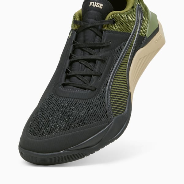 Fuse 3.0 Men's Training Shoes, PUMA Black-Cool Dark Gray-Olive Green-Putty, large-ZAF