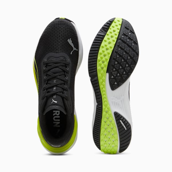 Electrify NITRO 3 Running Shoes, PUMA Black-Lime Pow, large-MEX