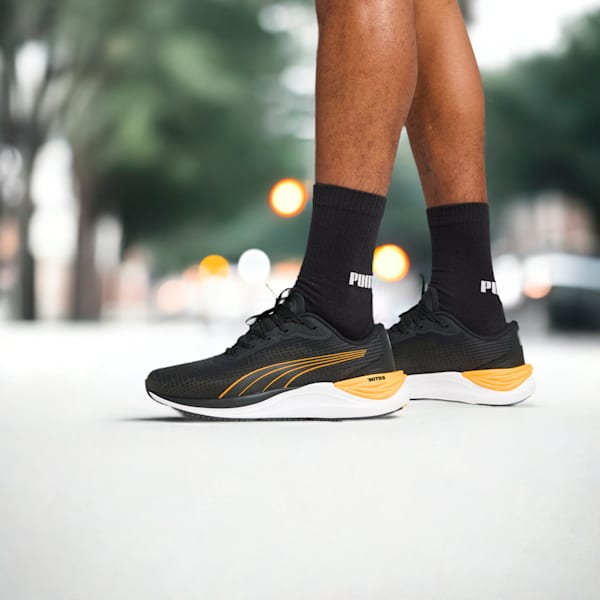 Electrify NITRO™ 3 Men's Running Shoes, PUMA Black-Sun Stream-PUMA White, large-ZAF