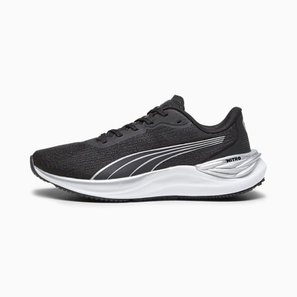 Tenis para correr Electrify NITRO 3 para mujer, PUMA Black-PUMA Silver, large-MEX