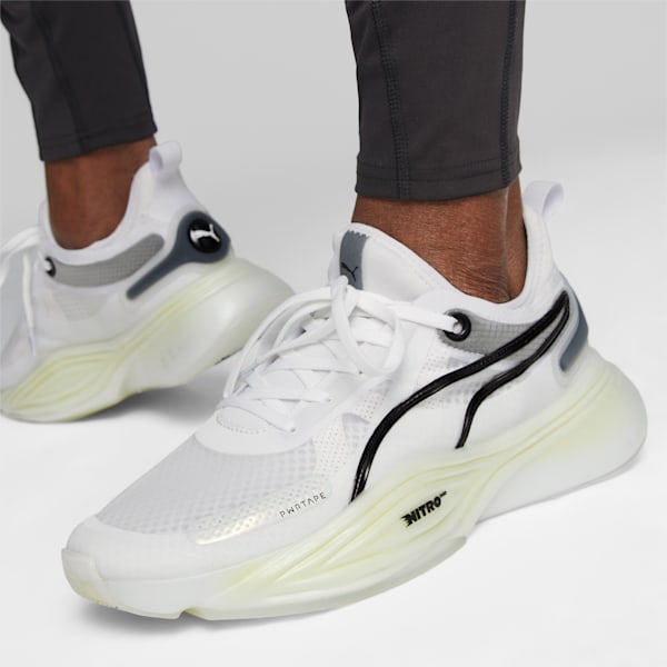 PWR NITRO SQD Men's Training Shoes, PUMA White-PUMA Black, large-ZAF