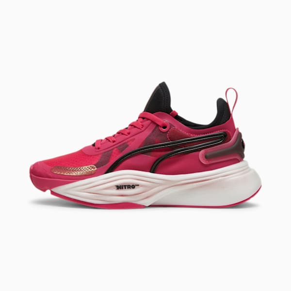 Zapatillas de training PWR NITRO™ SQD para mujer, Garnet Rose-PUMA Black, large-ARG